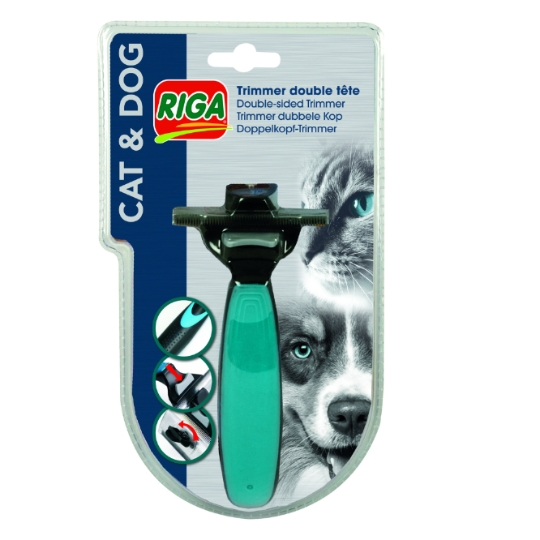 Peigne pour animal Trimmer Double Tête RIGA