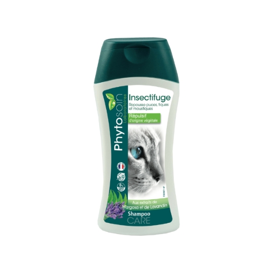 Shampoing pour Chat Insectifuge aux Extraits de Margosa et de Lavandin PHYTOSOIN