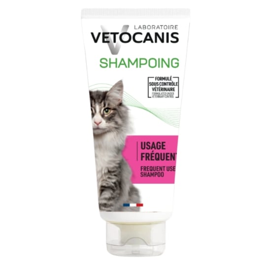 Shampoing Pour Chat Tous Types De Poils Usage Régulier VETOCANIS