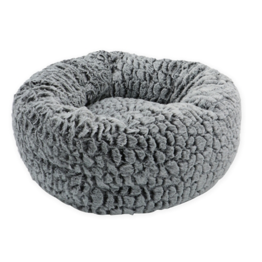 Panier Pour Chat Fourrure Grise Douce Confort Gecko AIME