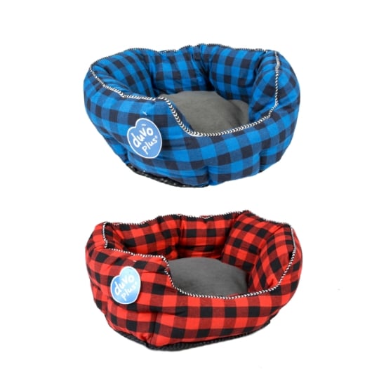 Panier Pour Chien Ovale Coussin Rembourré 41x38x20 cm Ranch DUVO+