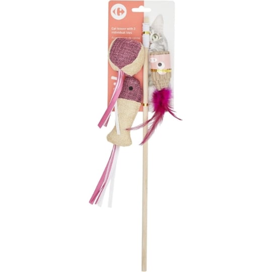 Jouet Pour Chat Canne à Pêche CARREFOUR