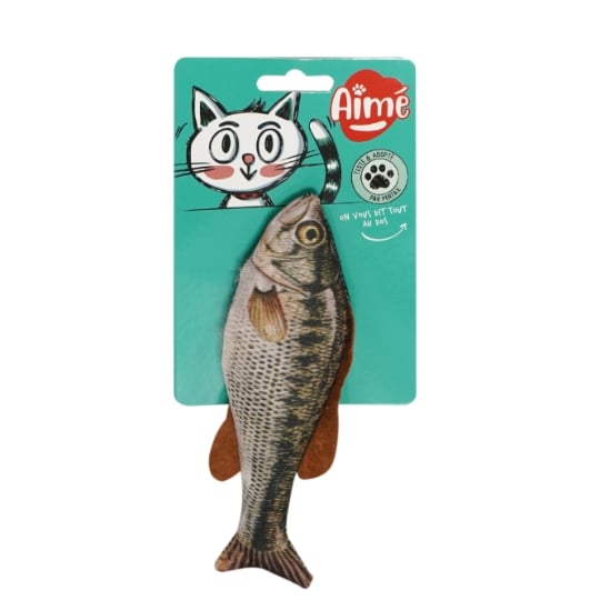 Jouet Pour Chat Peluche Poisson AIME