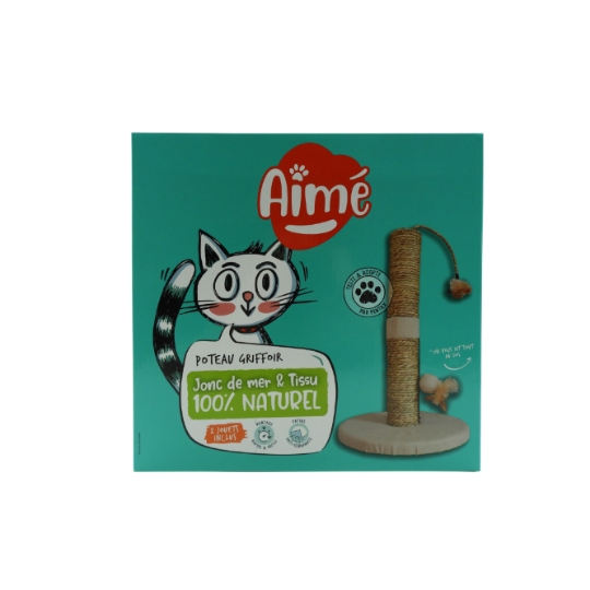 Poteau Griffoir Jonc de Mer & Tissu 100% Naturel AIME