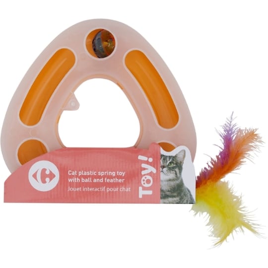 Jouet Pour Chat Interactif Plume Ressort CARREFOUR CLASSIC'