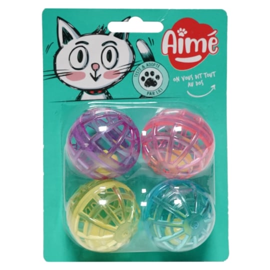 Jouet Pour Chat Balle Avec Grelot AIME
