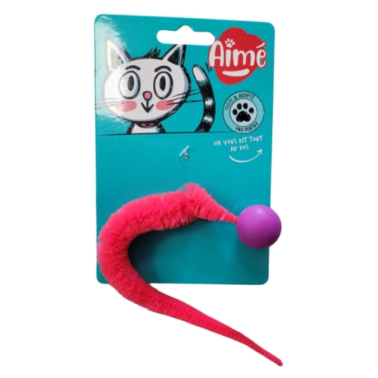 Jouet pour Chat Balle avec Queue AIME