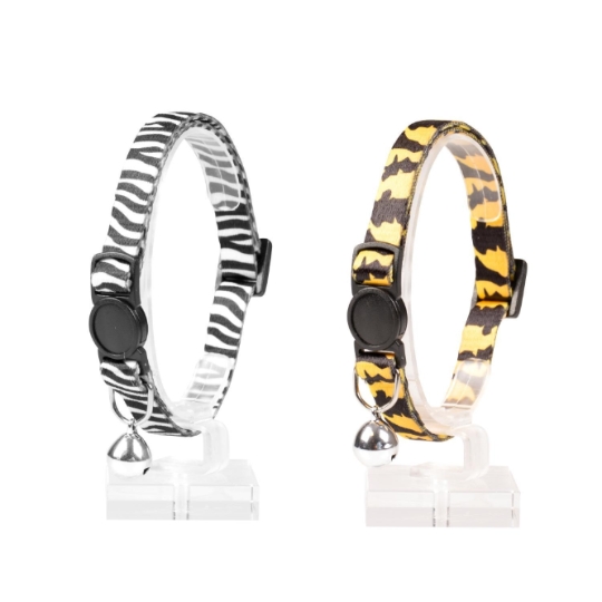 Collier pour Chats Zoo en Nylon 20-30cm / 10mm Couleurs Mélangées DUVOPLUS