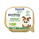Pâtée Pour Chien Adulte Fricassée Sans Céréales Bio Poulet Légumes NESTOR BIO