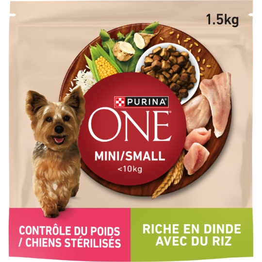 Croquettes Pour Chien Adulte Petit <10kg Stérilisé Dinde PURINA ONE
