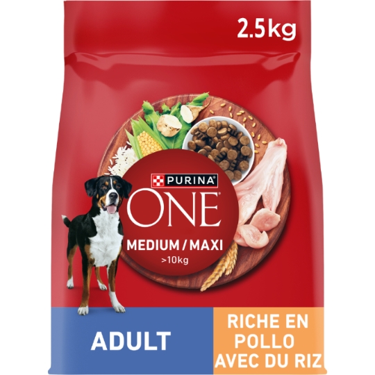 Croquettes Pour Chien Adulte Médium Maxi +10kg Digestion Facile Poulet PURINA ONE
