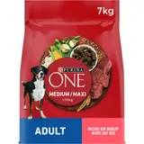 Croquettes Pour Chien Adulte Médium Maxi +10kg Boeuf Riz PURINA ONE