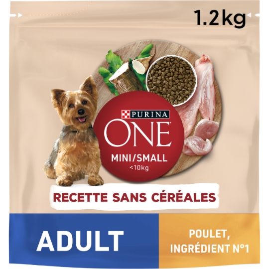 Croquettes Pour Chien Adulte Petit <10kg Sans Céréales Poulet PURINA ONE