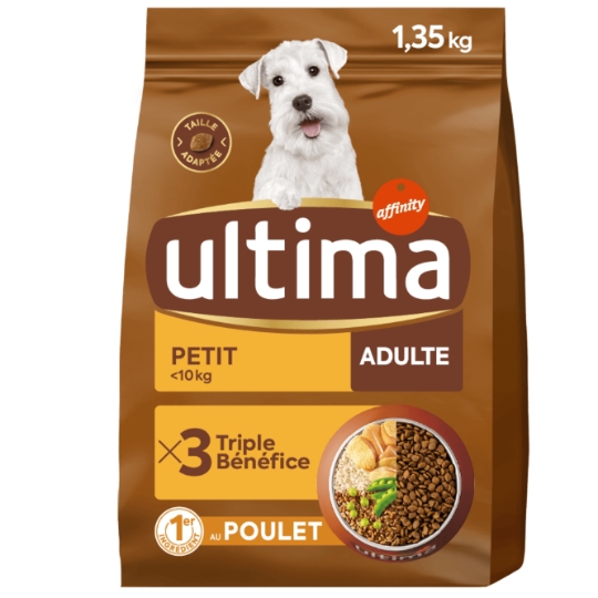 Croquettes Pour Chien Adulte Petit <10kg Poulet ULTIMA