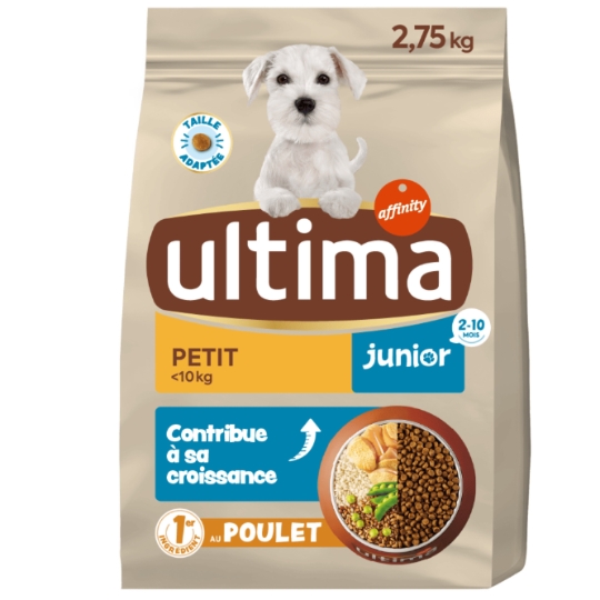 Croquettes Pour Chien Junior Petit <10kg Digestion Facile Poulet ULTIMA