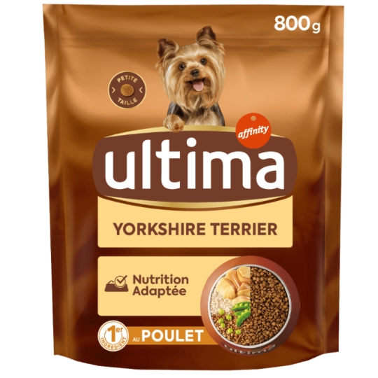 Croquettes Pour Chien Adulte Race Yorkshire Poulet ULTIMA