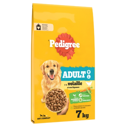 Croquettes Pour Chien Adulte Médium Grand +10kg Volaille Légumes PEDIGREE