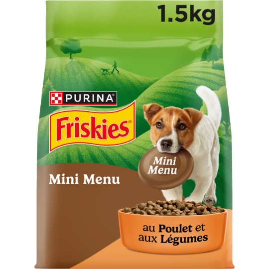 Croquettes Pour Chien Adulte Poulet Légumes Mini Menu FRISKIES
