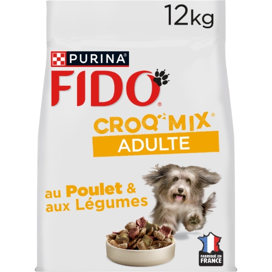 Croquettes Pour Chien Adulte Poulet Légumes Croq'Mix FIDO