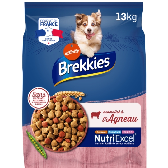 Croquettes Pour Chien Adulte Agneau BREKKIES