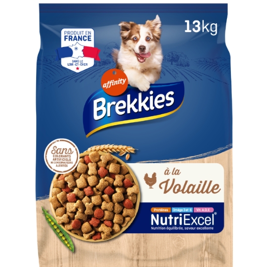 Croquettes pour Chien Adulte Volaille et Légumes Affinity BREKKIES