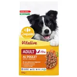 Croquettes Pour Chien Adulte Medium +10kg Volaille Légumes CARREFOUR COMPANINO