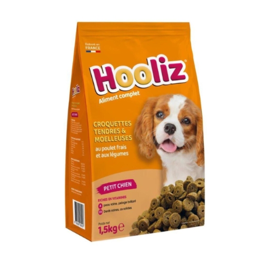 Croquettes Pour Chien Adulte Petit <10kg Poulet Légumes HOOLIZ