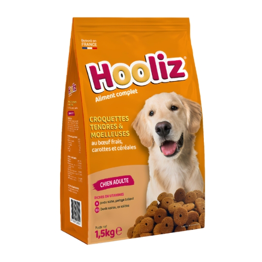 Croquettes Pour Chien Adulte Moelleux Boeuf Carottes HOOLIZ