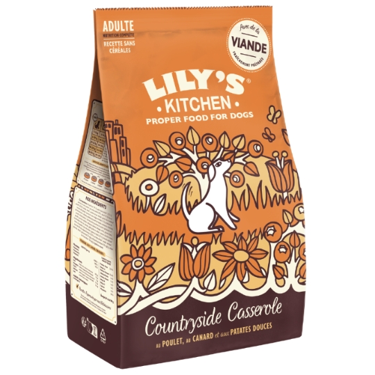 Croquettes pour Chien Poulet Canard Patates Douces Sans céréales LILY'S KITCHEN
