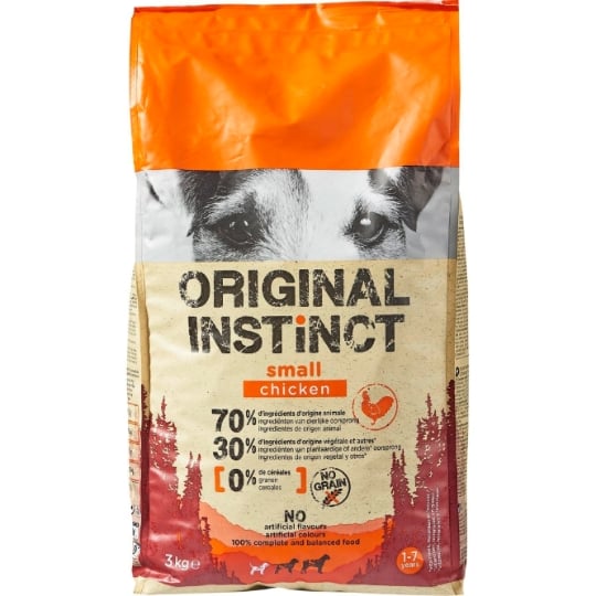Croquettes Pour Chien Adulte Petit <10kg Poulet Original Instinct
