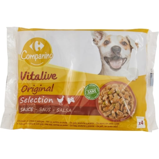 Pâtée Pour Chien Adulte Poulet Boeuf CARREFOUR COMPANINO