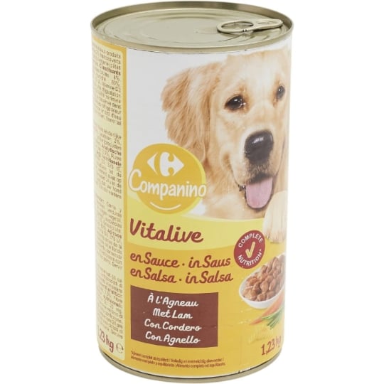 Pâtée Pour Chien Adulte Agneau CARREFOUR COMPANINO