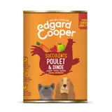 Pâtée Pour Chien Adulte Sans Céréales Poulet Dinde Succulents EDGAR & COOPER