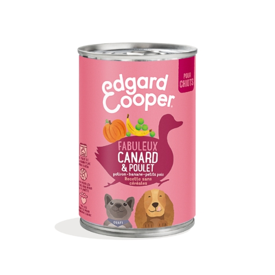 Pâtée Pour Chien Junior Canard Poulet EDGAR & COOPER