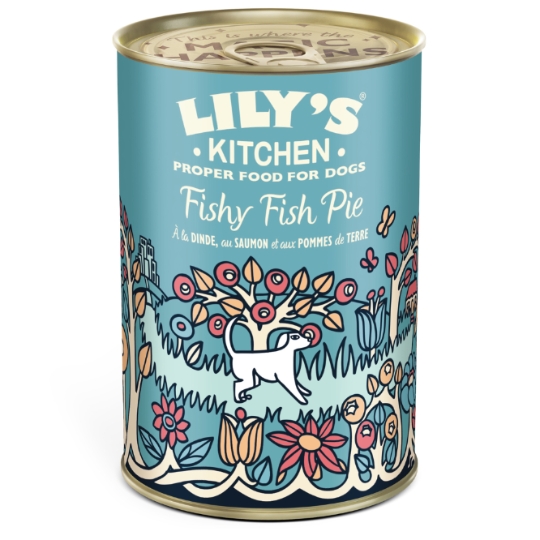 Patée pour Chien Adulte Dinde Saumon Pommes de Terre LILY'S KITCHEN