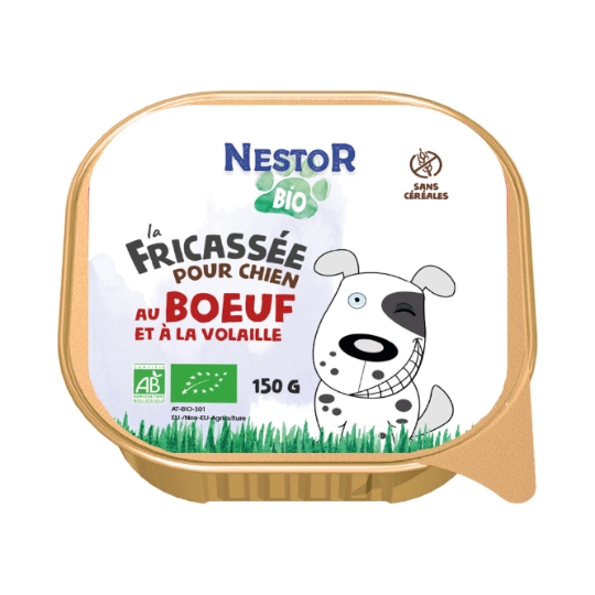 Croquettes pour Chien Sans Céréales Au Boeuf et à la Volaille NESTOR BIO