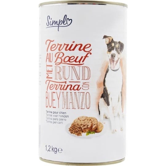 Pâtée Pour Chien Adulte Médium +10kg Boeuf SIMPL