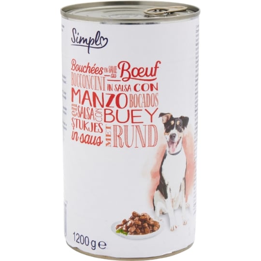 Pâtée Pour Chien Adulte Boeuf En Sauce SIMPL