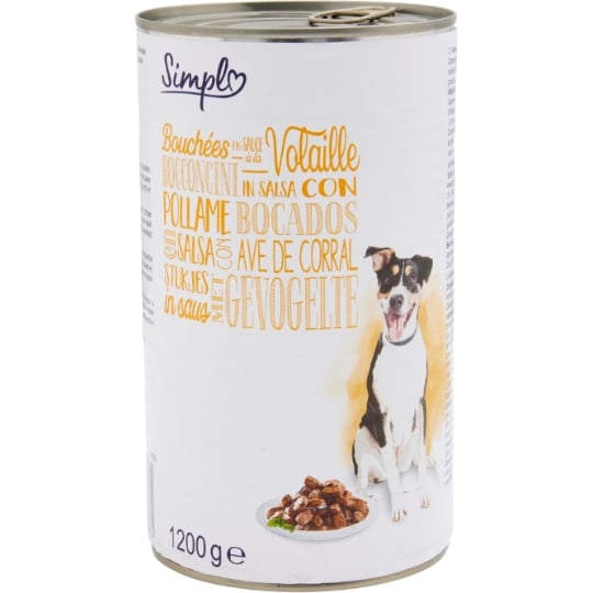Bouchées en sauce Volaille Pour Chien Adulte  SIMPL