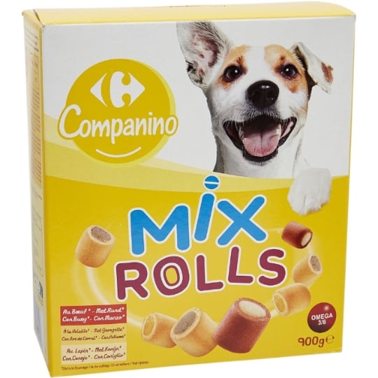 Friandises Pour Chien Adulte Mix Rolls Viande CARREFOUR COMPANINO