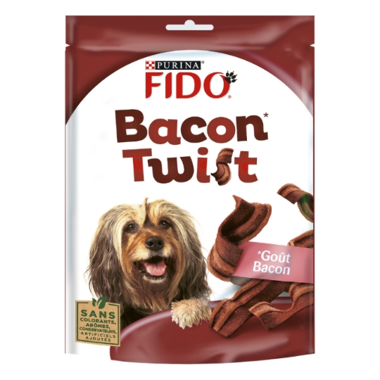 Friandises pour Chien Adulte Bacon Twist FIDO
