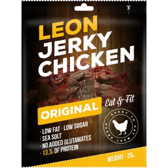 Poulet séché LEON JERKY BOEUF