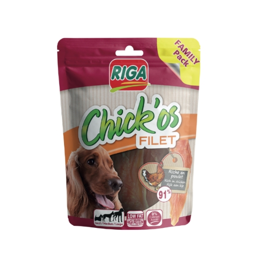 Friandises pour Chien Adulte Poulet Chick'os RIGA