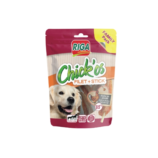 Friandises pour Chien Adulte Poulet Chick'os RIGA