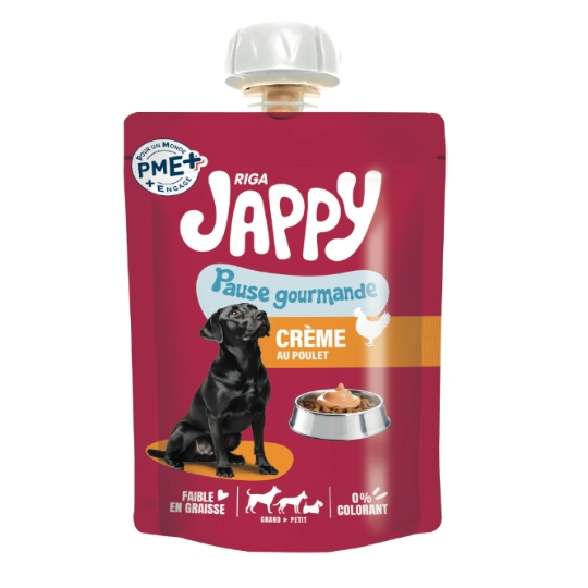 Gourde Jappy Crème au Poulet Pause Gourmande 0% Colorant RIGA