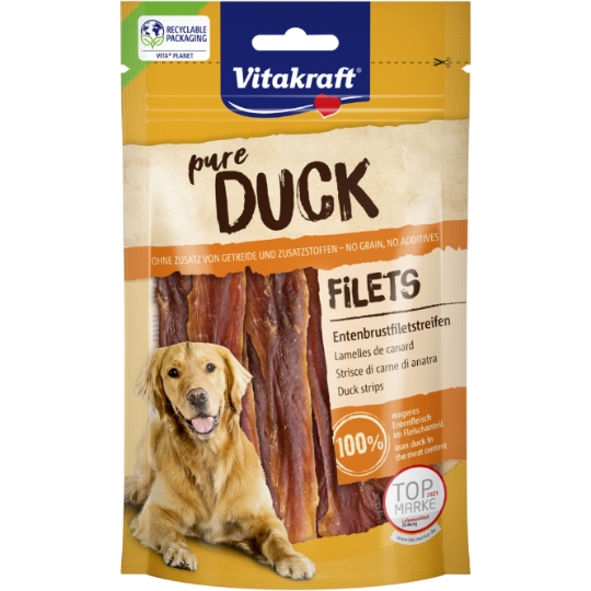 Aliment pour Chien Lamelle de Canard Pure Duck VITAKRAFT