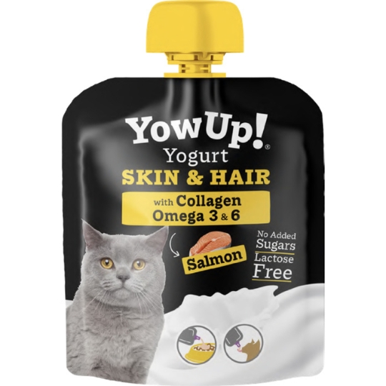 Yaourt SKIN & HAIR pour Chat au Saumon YOWUP