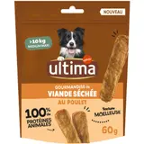 Friandises pour Chien Adulte Moyen >10kg Gourmandise de Viande Séchée au Poulet ULTIMA