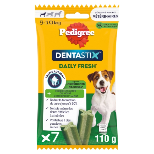 Bâtonnet à Mâcher Pour Chien Petit <10kg Hygiène Bucco Dentaire Fresh PEDIGREE