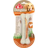 Friandises Os à Mâcher pour Chien Moyen 10-25kg  Volaille Delights 8IN1